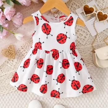 Vestido Joaninhas Vermelho